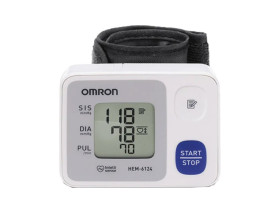 Aparelho de Pressão Arterial Omron de Pulso Automático - Hem-6124 Control - Com Sensor de Posicionamento