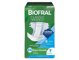 Fralda Geriátrica Biofral Classic Generic EG 7 Unidades