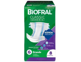 Fralda Biofral Classic Generic G 8 Unidades