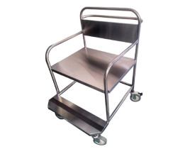 Cadeira de Rodas Inox Obeso 250Kg - NG162