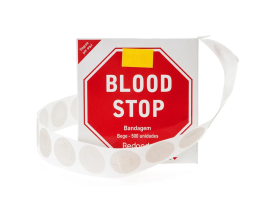 Curativo Blood Stop para Laboratório Estancamento de Sangue - Bege - 500 Unidades