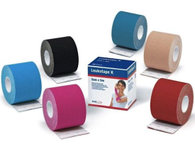  Leukotape K BSN Medical Fita de Kinésio Tape Bandagem Elástica Adesiva 5cmx5m 01 Unidade