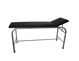 Mesa de Exame Clínico Aço Inox Leito Estofado 60cm