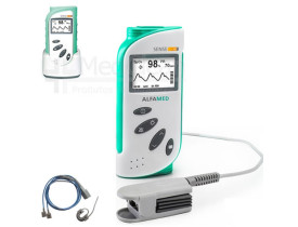 Oxímetro de Pulso Portátil Infantil/Neonatal com Curva Plestimográfica e Bateria Recarregável