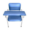 Cadeira para Coleta de Sangue Estofada Cap. 150kg -Azul Claro