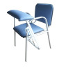 Cadeira para Coleta de Sangue Estofada Cap. 150kg -Azul Claro