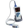 Oxímetro de Pulso Portátil G1B Visor LCD, Curva Pletismográfica, Alarme e Bateria Recarregável Adulto