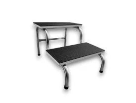 Escada 2 Degraus Inox com Antiderrapante