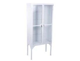 Armário Vitrine para Medicamentos 02 Portas Laterais em Chapa