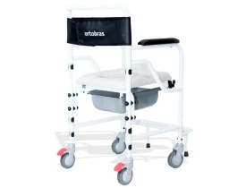 Cadeira de Banho Flex Alumínio 44cm com Coletor 150Kg Ortobras