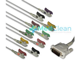 Cabo de ECG TEB APEX1000 - Cabo Paciente 10 vias - Compatível