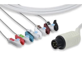 Cabo de ECG Compatível com Lifemed Lifetouch 10