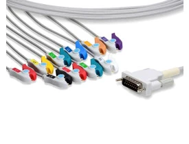 Cabo de ECG 10 vias Compatível Alfamed Compassus 3000