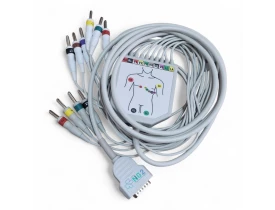 Cabo de ECG 10 vias Compatível GE Marquette MAC 400, 500, 600, 800, 1100, 1200