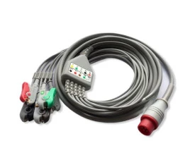 Cabo de ECG Bionet BM3 5 vias Garra Neo Pinch Compatível