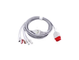 Cabo de ECG 05 vias Garra Neo Pinch - Compatível com Bionet BM5 