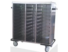 Carro para Transporte de 30 Bandejas - Aço inox