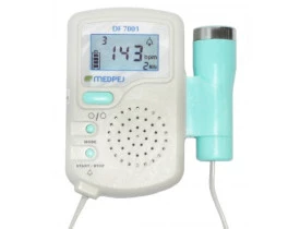 Detector Fetal Portátil DF7001D Digital com Bateria Recarregável Medpej