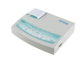 Eletrocardiografo 3 Canais 12 derivações com Bateria Interna Recarregável Memória e Display LCD ­ ECG12S Plus 