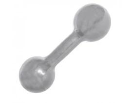 Halter emborrachado 2 kg - Cinza S2 Acte Sports