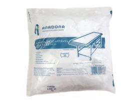 Lençol para Maca TNT com Elástico Descartável Branco Pacote 10 unidades Anadona