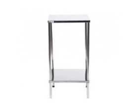 Mesa Auxiliar Aço Inox 40x40x80 cm 