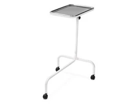 Mesa Auxiliar de Mayo com Bandeja Inox e Rodízios
