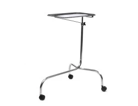 Mesa Auxiliar de Mayo em Inox com Bandeja Inox 