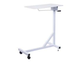 Mesa de Refeição Hospitalar Luxo com Regulagem de Altura Manivela
