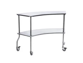 Mesa Auxiliar Semi Circular Em Inox