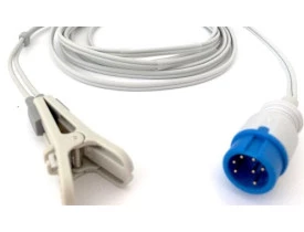 Sensor de Oximetria Mindray Beneview T5 T8 Beneheart D6 Y com Clipe de Orelha