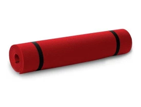 Tapete Yoga Mat Pilates e Exercícios EVA 5mm Acte Sports Vermelho T10NV