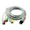 Cabo de ECG Omnimed 3 Vias Monitor Omni 600, Omni 610, Omni 612 - Compatível
