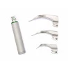 Kit Laringoscópio Fibra Óptica Aço Inox Missouri com 3 Lâminas Curvas